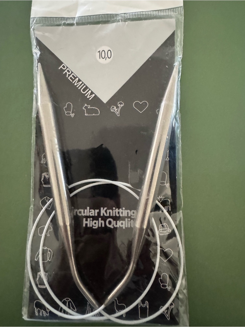 Premium Circular Knitting Pin Needles - Stainless Steel 32”